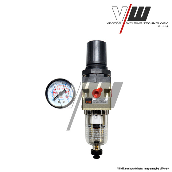 water separator with pressure gauge